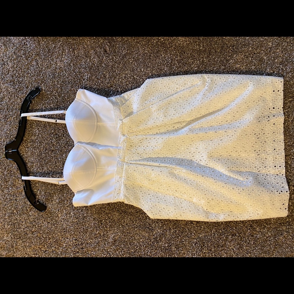Anthropologie White Mcginn eyelet dress